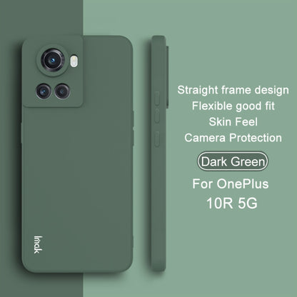 For OnePlus Ace 5G/10R 5G IMAK UC-4 Series Straight Edge TPU Phone Case(Dark Green) - OnePlus Cases by imak | Online Shopping UK | buy2fix