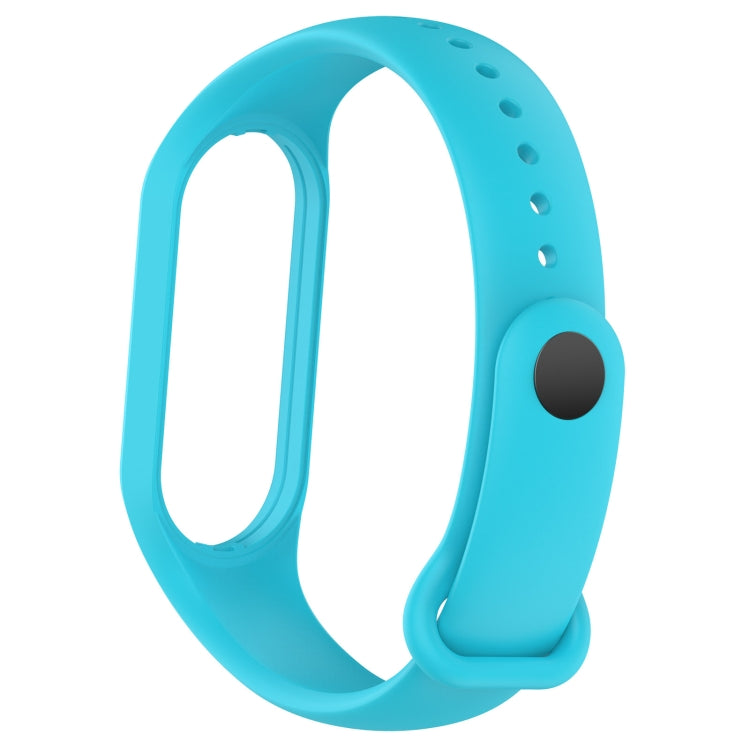 For Xiaomi Mi Band 7 / 7NFC / 6 / 6 NFC / 5 / 5 NFC / Amazfit Band 5 Official Silicone Watch Band(Sky Blue) - Watch Bands by buy2fix | Online Shopping UK | buy2fix