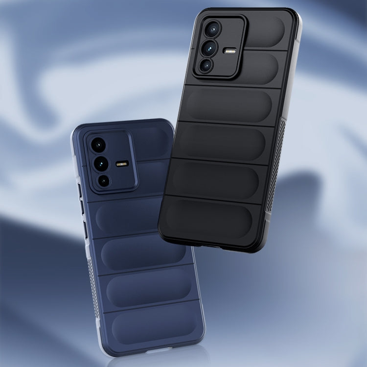 For vivo S12 Magic Shield TPU + Flannel Phone Case(Black) - vivo Cases by buy2fix | Online Shopping UK | buy2fix