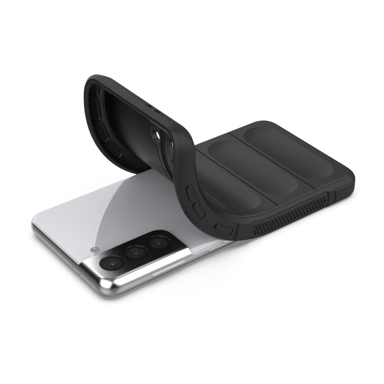 For Samsung Galaxy S21 5G Magic Shield TPU + Flannel Phone Case(Dark Grey) - Galaxy S21 5G Cases by buy2fix | Online Shopping UK | buy2fix
