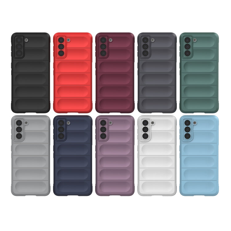 For Samsung Galaxy S21 5G Magic Shield TPU + Flannel Phone Case(Dark Blue) - Galaxy S21 5G Cases by buy2fix | Online Shopping UK | buy2fix