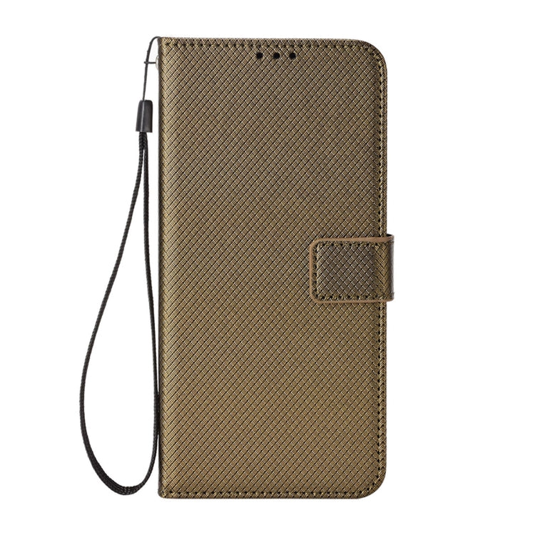 For Blackview A50 Diamond Texture Leather Phone Case(Brown) - More Brand by buy2fix | Online Shopping UK | buy2fix