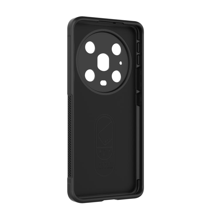 For Honor Magic4 Pro Magic Shield TPU + Flannel Phone Case(Black) - Honor Cases by buy2fix | Online Shopping UK | buy2fix