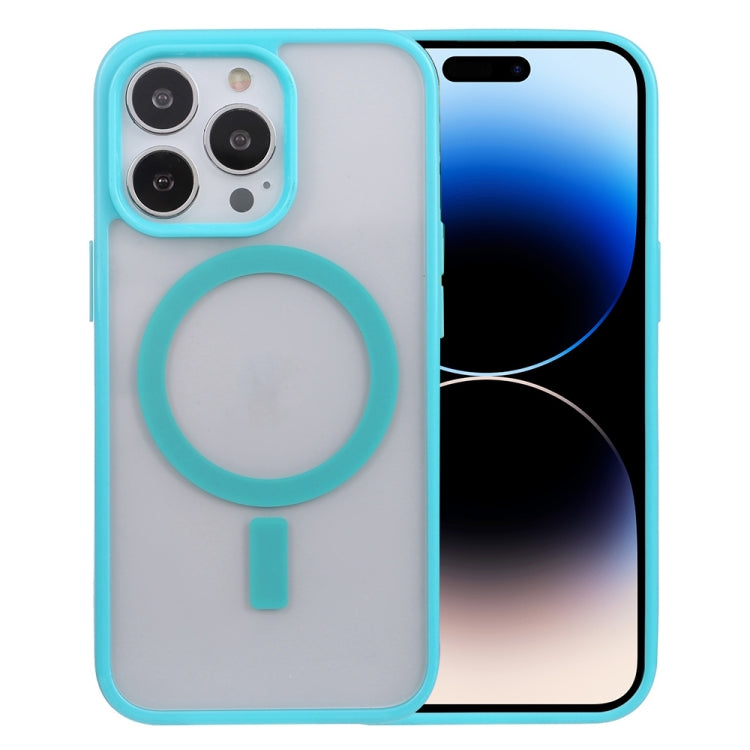 For iPhone 14 Pro Max Acrylic + TPU Magsafe Magnetic Phone Case (Sky Blue) - iPhone 14 Pro Max Cases by buy2fix | Online Shopping UK | buy2fix