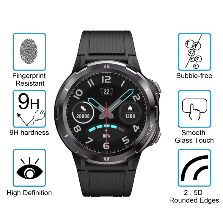 50 PCS 0.26mm 2.5D 9H Tempered Glass Film Watch Screen Protector For UMIDIGI Uwatch GT - Screen Protector by buy2fix | Online Shopping UK | buy2fix