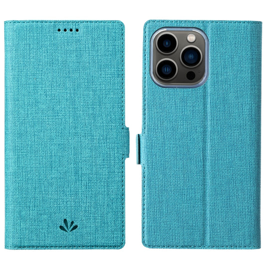 For iPhone 14 Pro ViLi K Series Dual-side Buckle Magsafe Leather Phone Case(Blue) - iPhone 14 Pro Cases by ViLi | Online Shopping UK | buy2fix