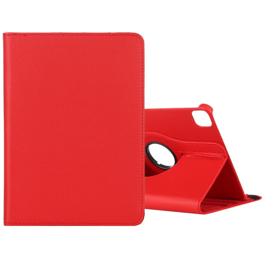 For iPad Air 13 2024 / iPad Pro 12.9 2022 / 2021 / 2020 Litchi Texture Horizontal Flip 360 Degrees Rotation Leather Tablet Case with Holder(Red) - iPad Pro 12.9 (2022/2021) Cases by buy2fix | Online Shopping UK | buy2fix