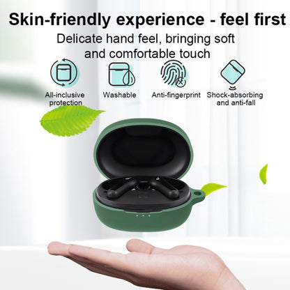 Pure Color Bluetooth Earphone Silicone Case For Anker Soundcore Life P2 Mini(Dark Green) - Other Earphone Case by buy2fix | Online Shopping UK | buy2fix