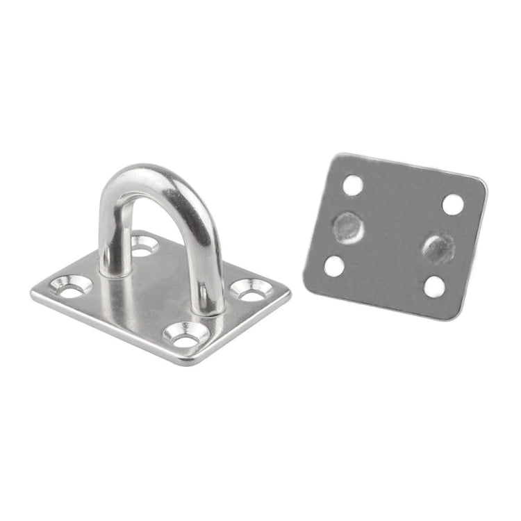 3 PCS 8mm 316 Stainless Steel Ship Square Door Hinges Buckle - Marine Accessories & Parts by buy2fix | Online Shopping UK | buy2fix