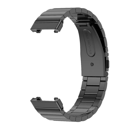 For Xiaomi Mi Band 7 Pro Mijobs Bamboo Stainless Steel Metal Watch Band(Black) - Watch Bands by MIJOBS | Online Shopping UK | buy2fix