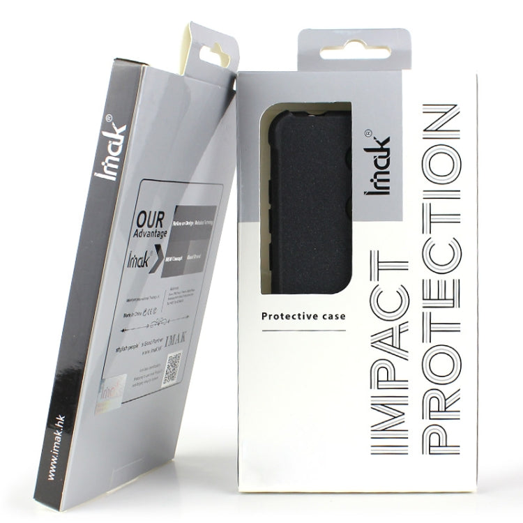 For Xiaomi Redmi K50 Ultra / 12T imak All-inclusive Shockproof Airbag TPU Phone Case(Matte Black) - Xiaomi Cases by imak | Online Shopping UK | buy2fix