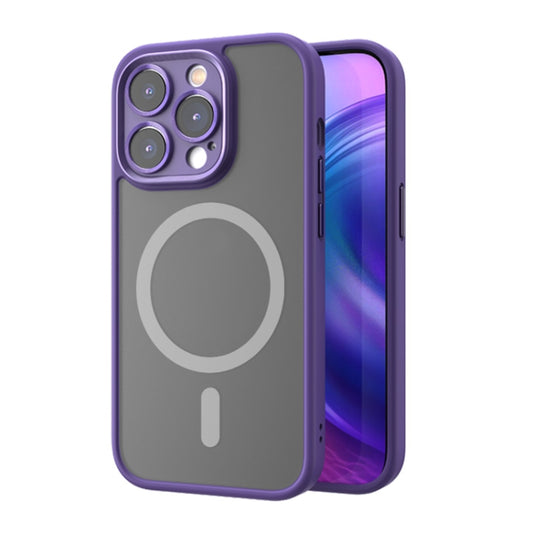 For iPhone 14 Plus ROCK Guard Skin-feel MagSafe Phone Case (Purple) - iPhone 14 Plus Cases by ROCK | Online Shopping UK | buy2fix