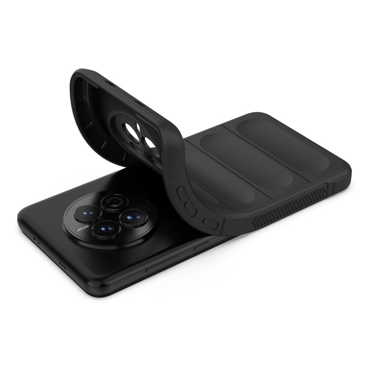 For Huawei Mate 50 Magic Shield TPU + Flannel Phone Case(Grey) - Huawei Cases by buy2fix | Online Shopping UK | buy2fix