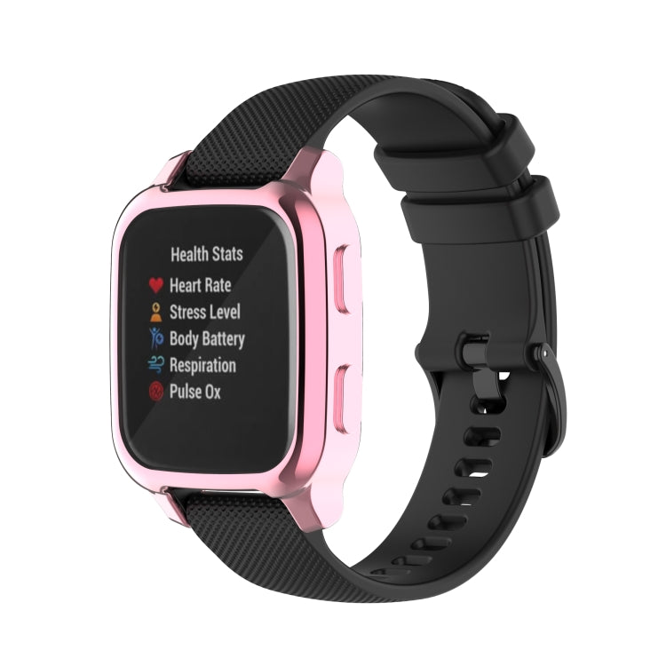 For Garmin Venu Sq 2 Full Coverage TPU Electroplating Watch Case(Pink) - Watch Cases by buy2fix | Online Shopping UK | buy2fix