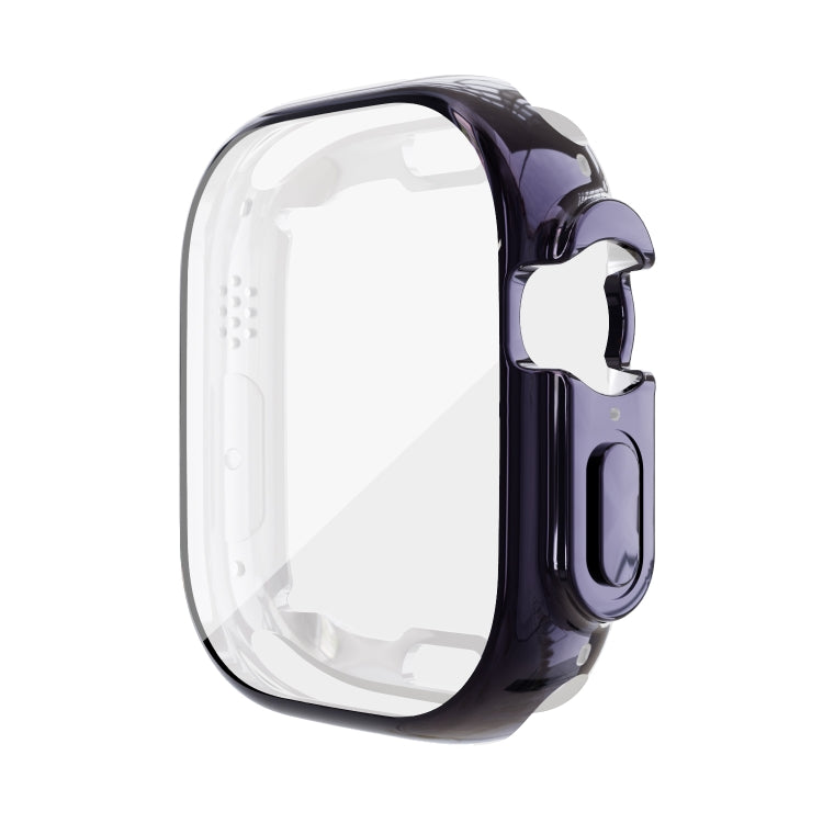 For Apple Watch 8 / 7 45mm All-inclusive Plating TPU Shockproof Case(Navy) - Watch Cases by buy2fix | Online Shopping UK | buy2fix