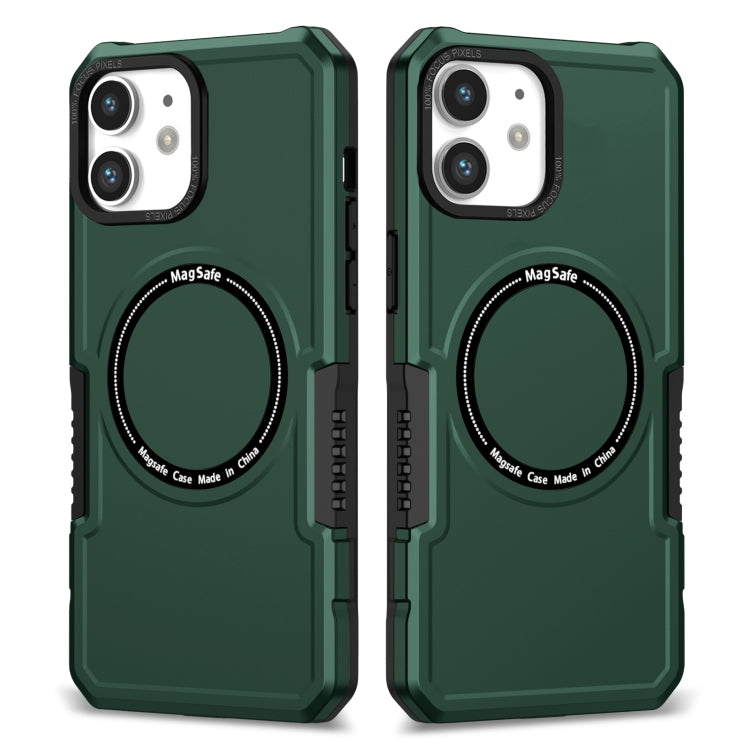 For iPhone 11 MagSafe Shockproof Armor Phone Case(Dark Green) - iPhone 11 Cases by buy2fix | Online Shopping UK | buy2fix