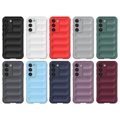 For Samsung Galaxy S23 5G Magic Shield TPU + Flannel Phone Case(White) - Galaxy S23 5G Cases by buy2fix | Online Shopping UK | buy2fix