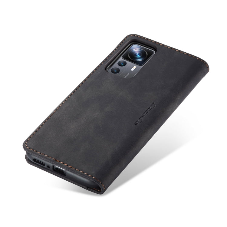 For Xiaomi 12T / 12T Pro CaseMe 013 Multifunctional Horizontal Flip Leather Phone Case(Black) - Xiaomi Cases by CaseMe | Online Shopping UK | buy2fix