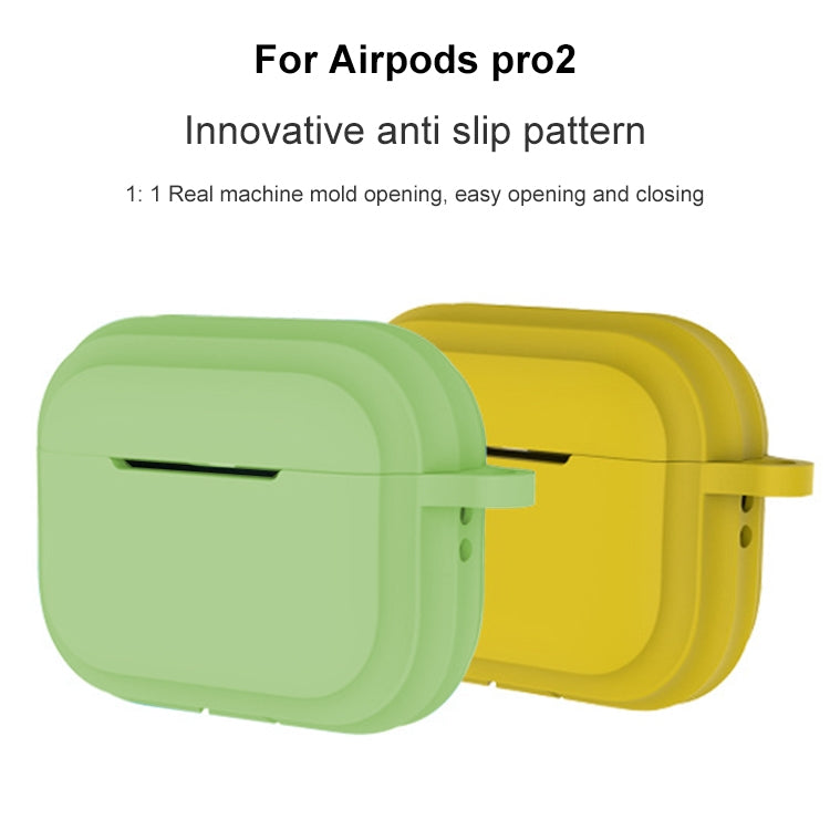 For AirPods Pro 2 Striped Shockproof Earphone Case(Orange) - For AirPods Pro 2 by buy2fix | Online Shopping UK | buy2fix