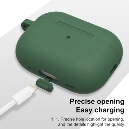 For AirPods Pro 2 Thickened One-piece Shockproof Earphone Case(Pine Green) - For AirPods Pro 2 by buy2fix | Online Shopping UK | buy2fix