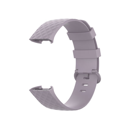 Color Buckle TPU Wrist Strap Watch Band for Fitbit Charge 4 / Charge 3 / Charge 3 SE, Size: L(Light Purple) - Watch Bands by buy2fix | Online Shopping UK | buy2fix