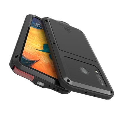 For Galaxy A40s LOVE MEI Metal Shockproof Waterproof Dustproof Protective Case(Black) - Galaxy Phone Cases by LOVE MEI | Online Shopping UK | buy2fix