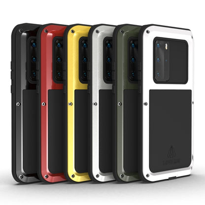 For Huawei P40 Pro LOVE MEI Metal Shockproof Waterproof Dustproof Protective Case(Black) - Huawei Cases by LOVE MEI | Online Shopping UK | buy2fix