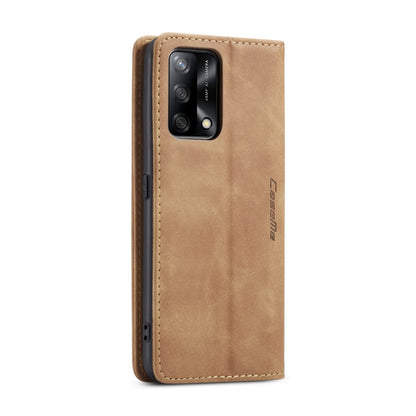 CaseMe 013 Multifunctional Horizontal Flip Leather Phone Case For OPPO F19/F19S/A74 4G/A95 4G/Reno6 Lite 4G Global(Brown) - OPPO Cases by CaseMe | Online Shopping UK | buy2fix