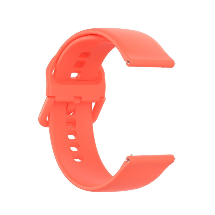 23mm Color Buckle Silicone Wrist Strap Watch Band for Fitbit Versa 2 / Versa / Versa Lite / Blaze, Size: S(Watermelon Red) - Watch Bands by buy2fix | Online Shopping UK | buy2fix