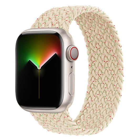 Nylon Single-turn Braided Watch Band For Apple Watch Ultra 49mm&Watch Ultra 2 49mm / Series 9&8&7 45mm / SE 3&SE 2&6&SE&5&4 44mm / 3&2&1 42mm, Length:155mm(Starlight Colorful) - Watch Bands by HAWEEL | Online Shopping UK | buy2fix