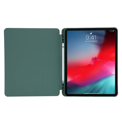 Skin Feel Pen Holder Tri-fold Tablet Leather Case For iPad Air 13 2024 / iPad Pro 12.9 2022 / 2021 / 2020 / 2018(Orange) - iPad Pro 12.9 (2022/2021) Cases by buy2fix | Online Shopping UK | buy2fix