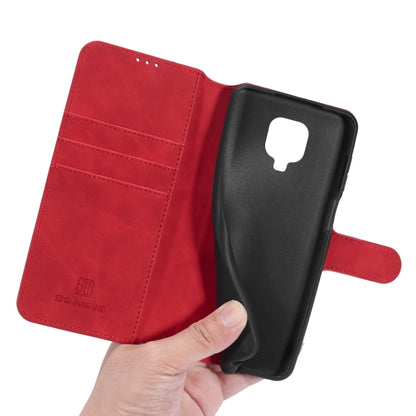 For Xiaomi Redmi Note 9S DG.MING Retro Oil Side Horizontal Flip Case with Holder & Card Slots & Wallet(Red) - Xiaomi Cases by DG.MING | Online Shopping UK | buy2fix