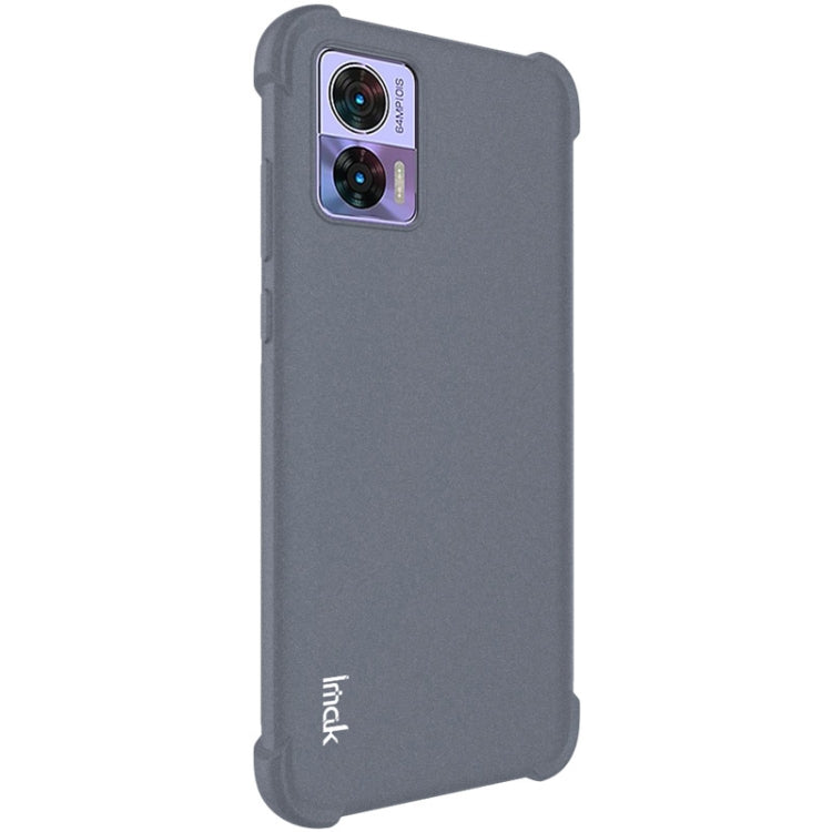 For Motorola Edge 30 Neo 5G imak Shockproof Airbag TPU Phone Case(Matte Grey) - Motorola Cases by imak | Online Shopping UK | buy2fix