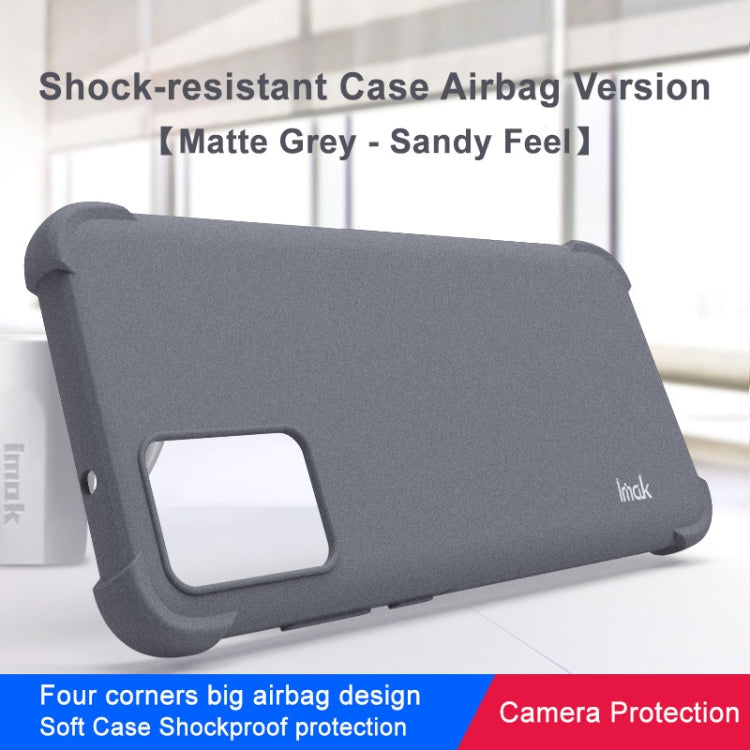 For Motorola Edge 30 Neo 5G imak Shockproof Airbag TPU Phone Case(Matte Grey) - Motorola Cases by imak | Online Shopping UK | buy2fix