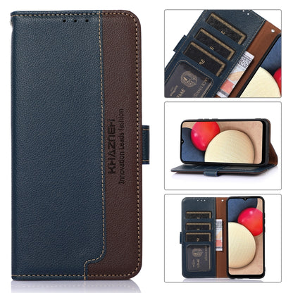 For Xiaomi Redmi Note 13 Pro 4G / POCO M6 Pro 4G KHAZNEH Litchi Texture Leather RFID Phone Case(Blue) - Note 13 Pro Cases by buy2fix | Online Shopping UK | buy2fix