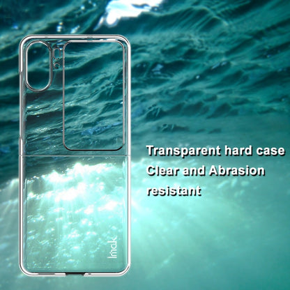 For OPPO Find N2 Flip 5G imak Wing II Pro Series Wear-resisting Crystal Phone Case(Transparent) - OPPO Cases by imak | Online Shopping UK | buy2fix