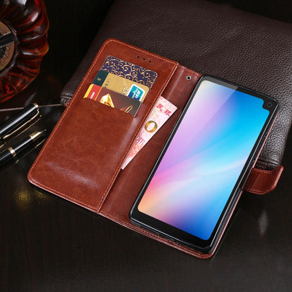 For Blackview BV6100 idewei Crazy Horse Texture Horizontal Flip Leather Case with Holder & Card Slots & Wallet(Black) - More Brand by idewei | Online Shopping UK | buy2fix