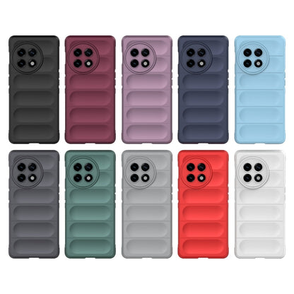 For OnePlus ACE 5G Magic Shield TPU + Flannel Phone Case(Dark Green) - OnePlus Cases by buy2fix | Online Shopping UK | buy2fix