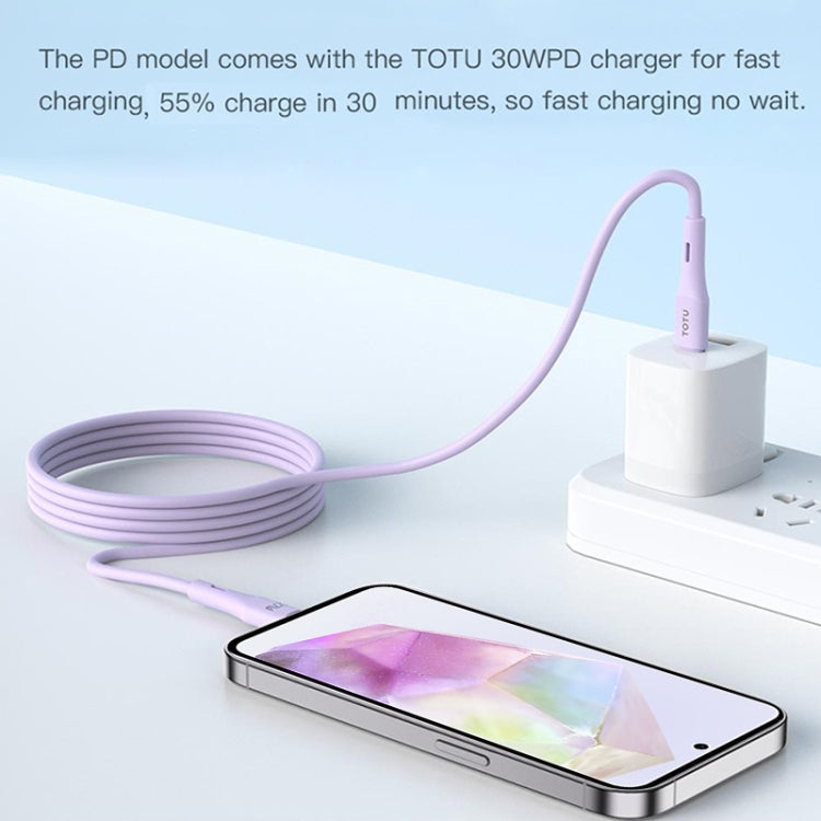 TOTU BM-007 Skin Sense Series USB to Micro-USB Silicone Data Cable, Length:2m(White) - Micro USB Cable by TOTUDESIGN | Online Shopping UK | buy2fix