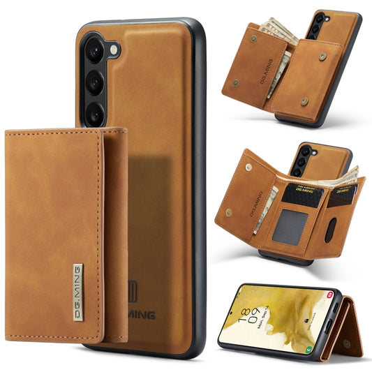 For Samsung Galaxy S23 5G DG.MING M1 Series 3-Fold Multi Card Wallet  Phone Case(Brown) - Galaxy S23 5G Cases by DG.MING | Online Shopping UK | buy2fix