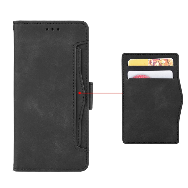 For Blackview A52 Skin Feel Calf Texture Card Slots Leather Phone Case(Black) - More Brand by buy2fix | Online Shopping UK | buy2fix