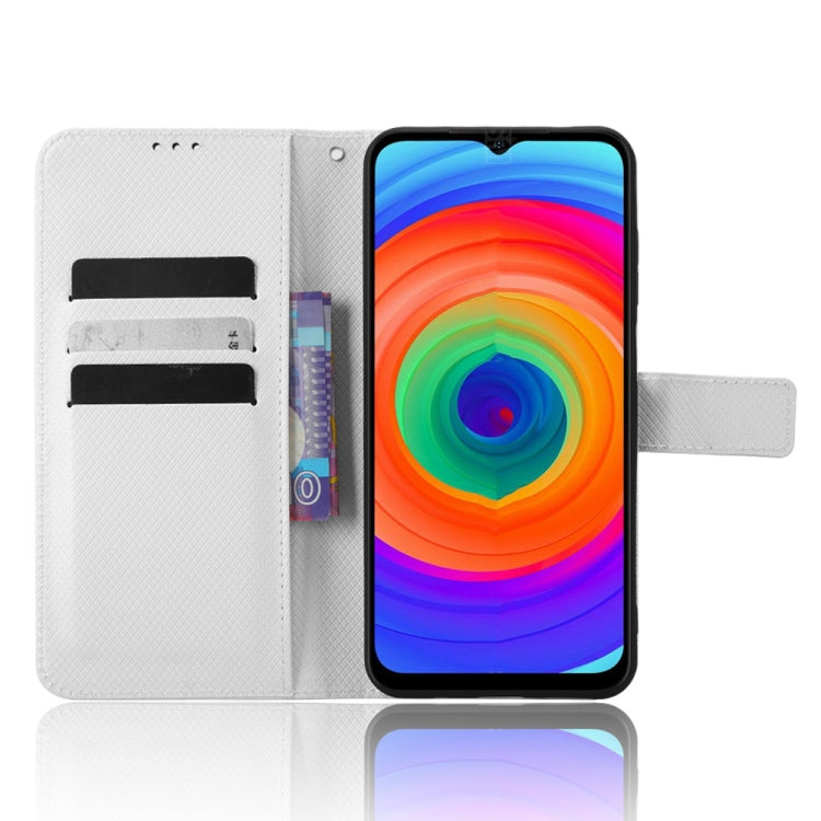 For Ulefone Note 14 Diamond Texture Leather Phone Case(White) - Ulefone Cases by buy2fix | Online Shopping UK | buy2fix