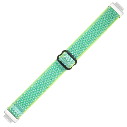 For Fitbit Inspire 2 Buckle Wave Braided Nylon Watch Band(Mint Green) - Watch Bands by buy2fix | Online Shopping UK | buy2fix