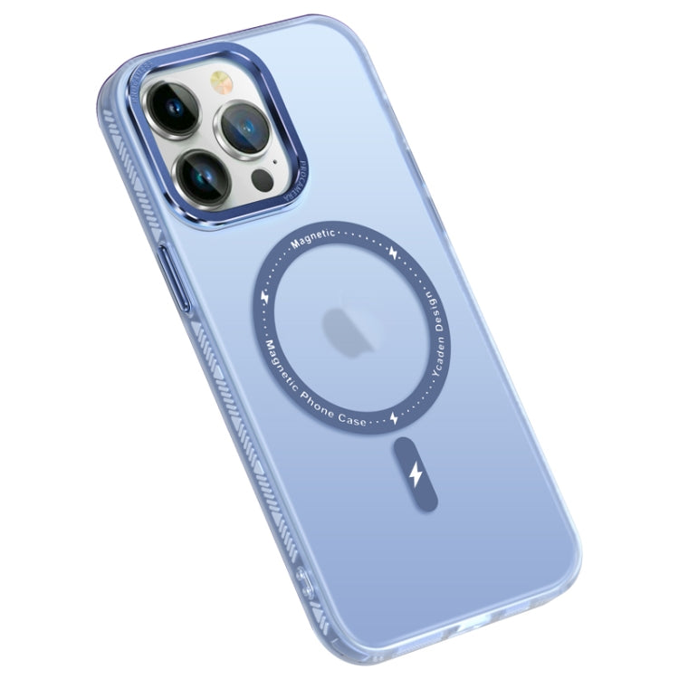 For iPhone 14 Plus Colorful Series TPU+PC Magsafe Magnetic Phone Case(Blue) - iPhone 14 Plus Cases by buy2fix | Online Shopping UK | buy2fix