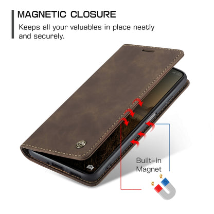 For OPPO Reno8 T 5G CaseMe 013 Multifunctional Horizontal Flip Leather Phone Case(Coffee) - OPPO Cases by CaseMe | Online Shopping UK | buy2fix