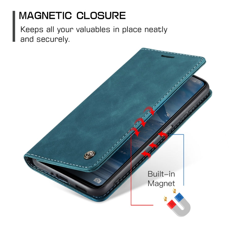 For OPPO Reno8 T 5G CaseMe 013 Multifunctional Horizontal Flip Leather Phone Case(Blue) - OPPO Cases by CaseMe | Online Shopping UK | buy2fix