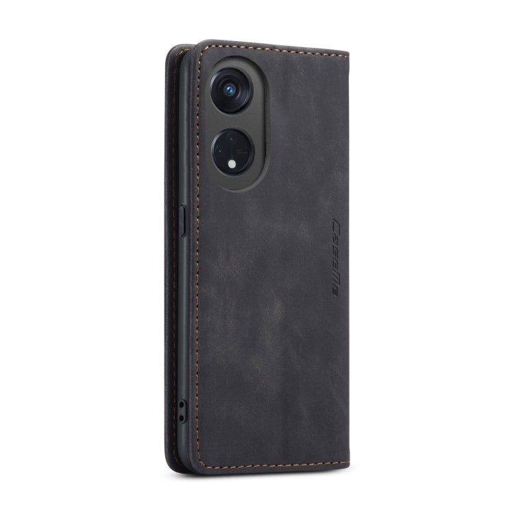 For OPPO Reno8 T 5G CaseMe 013 Multifunctional Horizontal Flip Leather Phone Case(Black) - OPPO Cases by CaseMe | Online Shopping UK | buy2fix