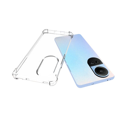 For OPPO Reno10 / 10 Pro Global Shockproof Non-slip Thickening TPU Phone Case(Transparent) - OPPO Cases by buy2fix | Online Shopping UK | buy2fix