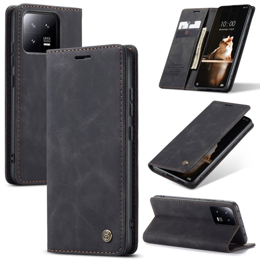 For Xiaomi 13 CaseMe 013 Multifunctional Horizontal Flip Leather Phone Case(Black) - Xiaomi Cases by CaseMe | Online Shopping UK | buy2fix