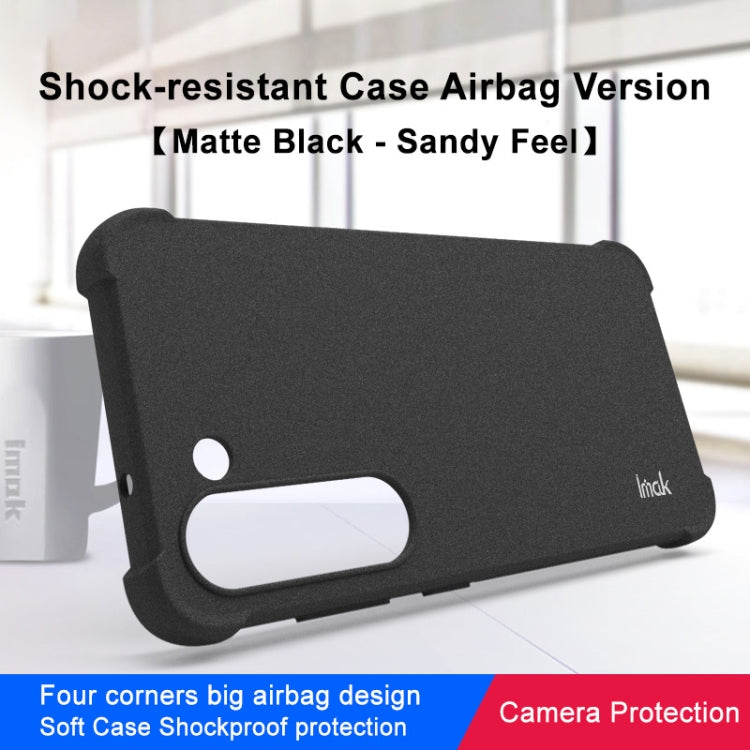 For Samsung Galaxy S23 5G imak Shockproof Airbag TPU Phone Case(Matte Black) - Galaxy S23 5G Cases by imak | Online Shopping UK | buy2fix